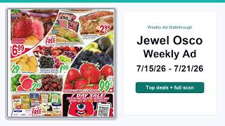 Jewel Osco Weekly Ad (7/15/26 - 7/21/26) Top Deals