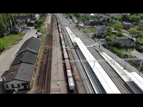 PKP Kutno dworzec kolejowy z DRONA  DJI Mavic 2020