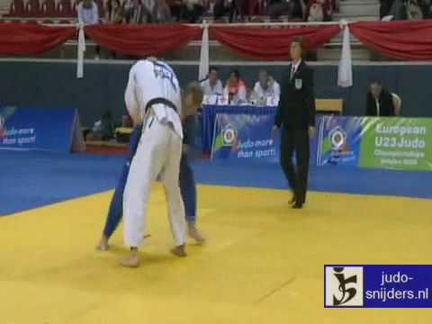 Judo 2009 Antalya: Rok Draksic (SLO) - Pawel Zagrodnik (POL) [-66kg] final.