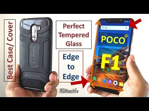 Poco f1 perfect edge to edge tempered glass and best back co...