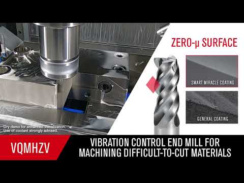 DIAEDGE VQMHZV Vibration Control End Mills for Machining Difficult-to-Cut Materials