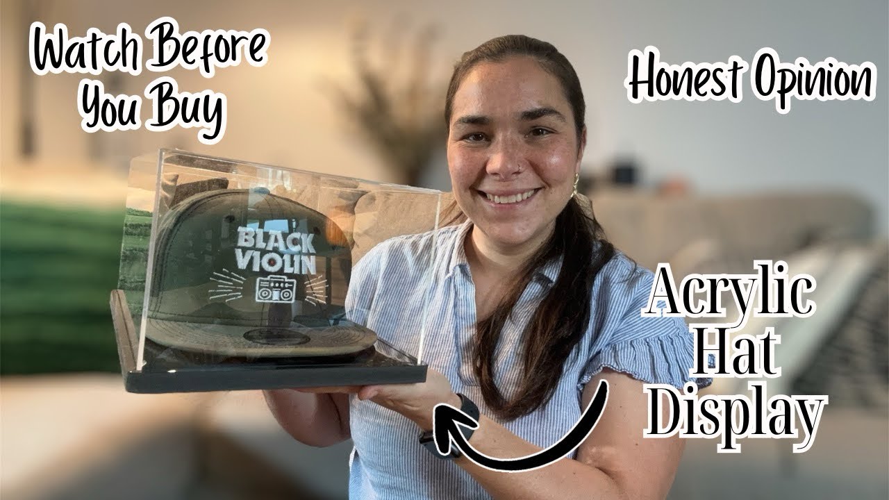 Clear Acrylic Hat Display Case with UV Protection