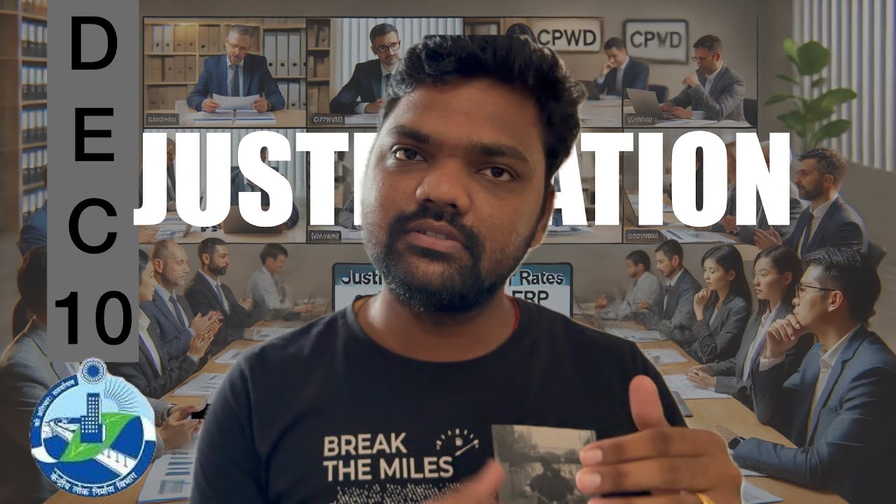 JUSTIFICATION OF TENDER RATES | CPWD’s ERP Update