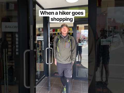 When a hiker goes shopping… #hiking #outdoors