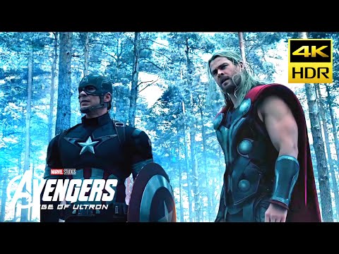 Avengers vs HYDRA Opening Battle Scene | Avengers: Age of Ultron(2015 Movie Clip