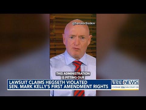 LAWSUIT: Hegseth violated Sen. Mark Kelly's 1st Amendment rights