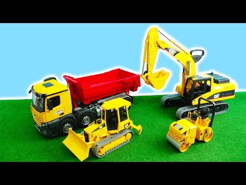 Bagger, Trucks, Lastwagen & Spielzeugautos Baustelle | Bruder Spielwaren für Kinderbaustelle