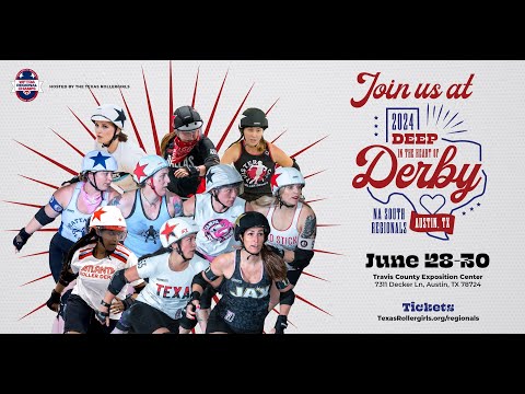 WFTDA NA South Regionals | Game 12 | New Jax City Rollers vs Red Stick All Stars