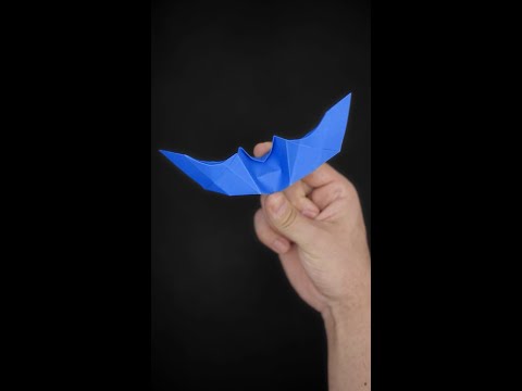 Origami Flapping Bat #shorts @EasyOrigamiAndCrafts