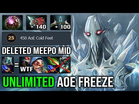 Don't Pick Meepo If There's Carry AA | WTF +450 AoE Cold Feet Unlimited Stun Max ATK Range Dota 2