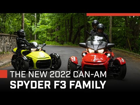 The New 2022 Can-Am Spyder F3 Family