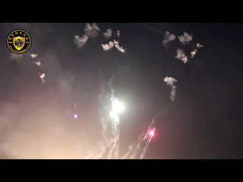 1.3G FIREWORKS: 100S W SHAPE RED/WHITE/BLUE TAIL TO SALUTE DP23E168