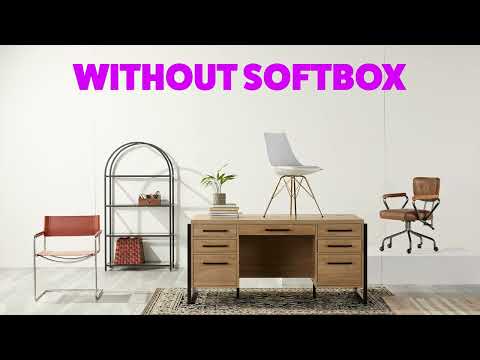 Office Furniture Photo Shoot – Studio Lighting Setup with Profoto D2, V-Flats & Softboxes