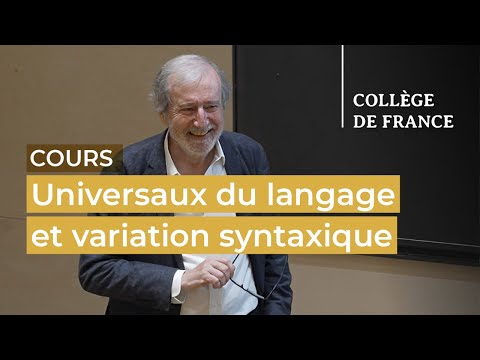 Universaux du langage et variation syntaxique (5) - Luigi Rizzi (2022-2023)