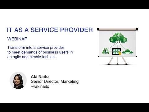 IT as a Service Provider Webinar