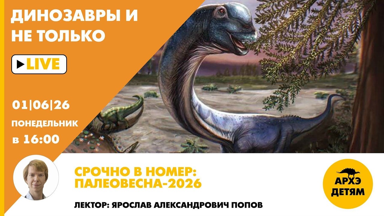 Занятие «Срочно в номер: палеовесна-2026» рубрики "Динозавры и не только" с Яро?