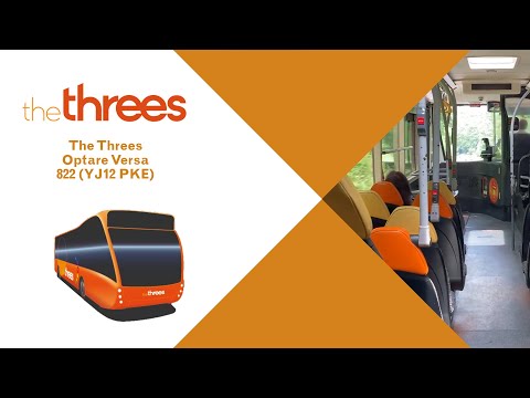 PUSHED ON A611: Trent Barton The Threes Optare Versa [822 - YJ12 PKE]