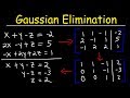 Gaussian Elimination Row Echelon Form