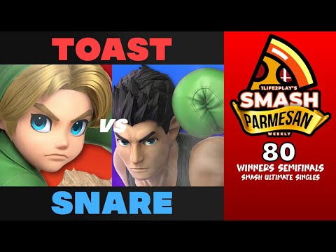 Toast vs Snare - Smash Ultimate Singles Winners Semifinals Smash Parmesan 80 - Young Link vs Little