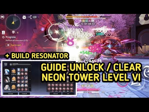 Guide Unlock/Clear Neon Tower Lv.6 & Best Build Resonator in Stranger Things in Honami Event WuWa