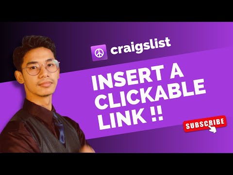 How To Insert A Clickable Link On Craigslist