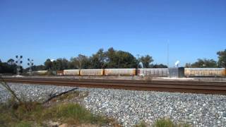 preview picture of video 'Three Trains in One Hour at Baldwin, FL 10/26/2014'
