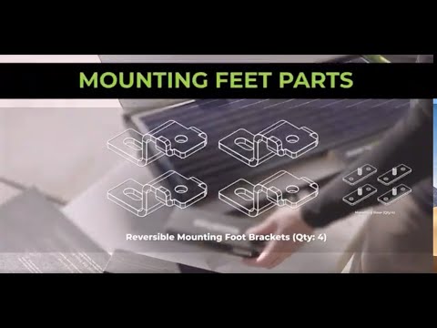How to install Zamp Solar Reversible Mounting Feet OBSIDIAN® SERIES RV Overland and Van Solar Panel
