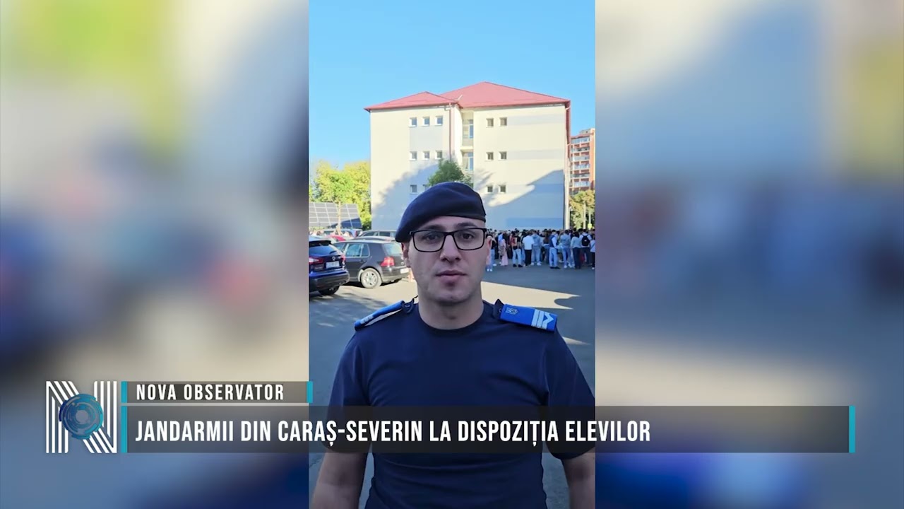 Jandarmii din Caraș-Severin la dispoziția elevilor
