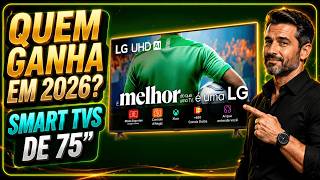 MELHOR SMART TV 75 POLEGADAS CUSTO BENEFÍCIO 2026 | Samsung, LG ou TCL? Qual Vale Mais a Pena?