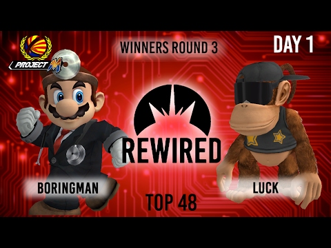 Rewired 2016: Boringman (Mario) vs Luck (Diddy) R3 Pro Bracket