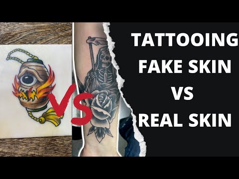 Tattooing Fake Skin vs Real Skin