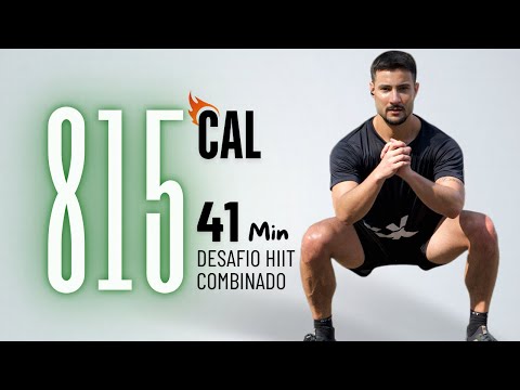 Desafio CARDIO HIIT combinado COMPLETO, 41 Min de queima de gordura em casa