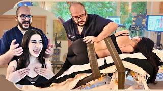 "Now WE do some Strange Things": SEVERE SCOLIOSIS is HELPED with Osteopathy &amp; Chiropractic Cracking