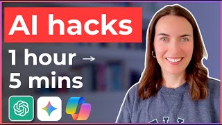 5 AI hacks that will save you hours (ChatGPT+Gemini)