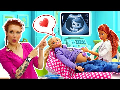 Schwangere Barbie auf dem Motorrad?! 😱 Ein Notfall bringt sie zum Arzt!