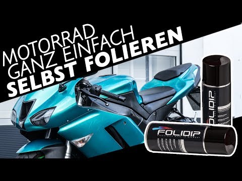 Sprühfolie für Motorräder  l  Anwendung & Tutorial zum sprühfolieren von Motorrädern FOLIDIP