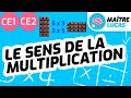 Le sens des multiplications CE1 - CE2 - Cycle 2 - Maths - Mathématiques