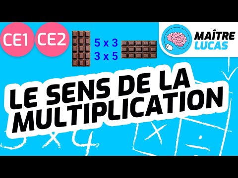Le sens des multiplications CE1 - CE2 - Cycle 2 - Maths - Mathématiques