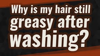 Why is my hair still greasy after washing?