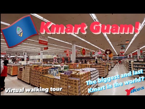 Guam KMART Tour!🇬🇺 Passeio virtual a pé (este é o último KMART do mundo?!)