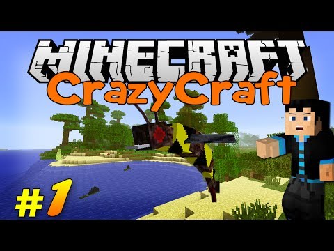 Minecraft CrazyCraft: Modded Survival - Ep1 - CRAZY START! (w/ StrauberryJam)