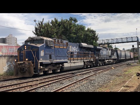 Trem graneleiro carregado com locomotiva da Inpasa líder!!