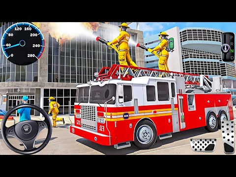 Fire Truck City Rescue Simulator - 911 US Emergency Fire Truck Driving 3D - Android Gameplay