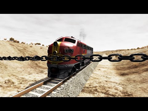 Train Vs Chain Crashes | Ep - 003 | BeamNG.Drive | BeamNG High Speed
