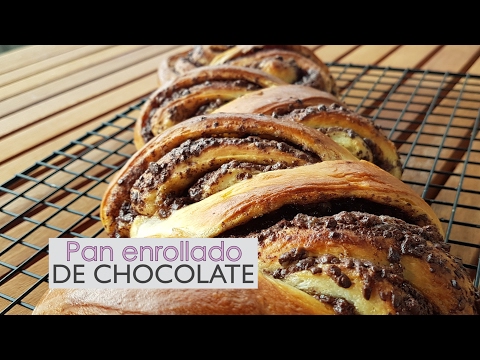 Pan enrollado de chocolate - Casero y Delicioso - Roles de chocolate