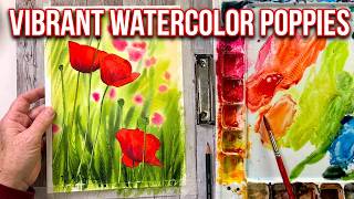 Paint Beautiful Poppies in Watercolor | Detailed Floral Demonstration