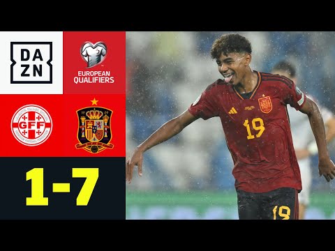 Debüttreffer! 16-jähriger Yamal schreibt Geschichte: Georgien - Spanien | European Qualifiers |DAZN