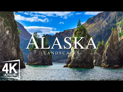 Über Alaska fliegen - entspannende Musik mit wunderschöner natürlicher Landschaft - Videos 4K