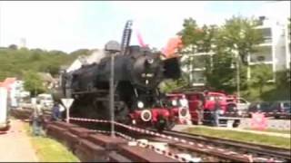 preview picture of video 'BR 52 4867 Dampflok Steam Train in Königstein'