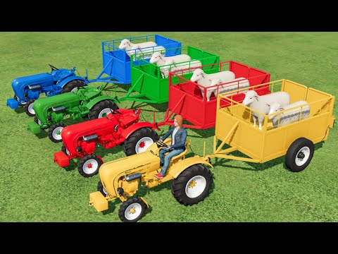 TRANSPORTING SHEEPS WITH MINI PORSCHE TRACTORS - FARMING SIMULATOR 22 |